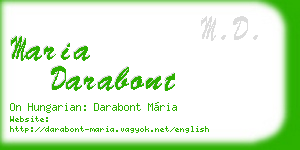 maria darabont business card
